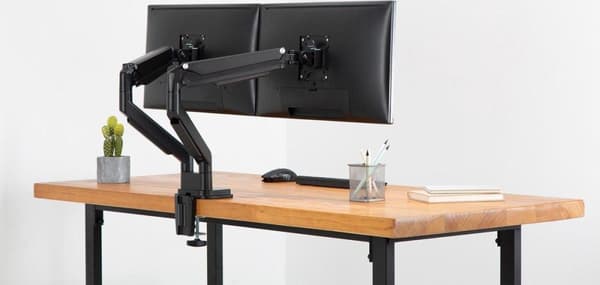 DIGITUS Universal Dual Monitorhalter med Gasdruckfeder