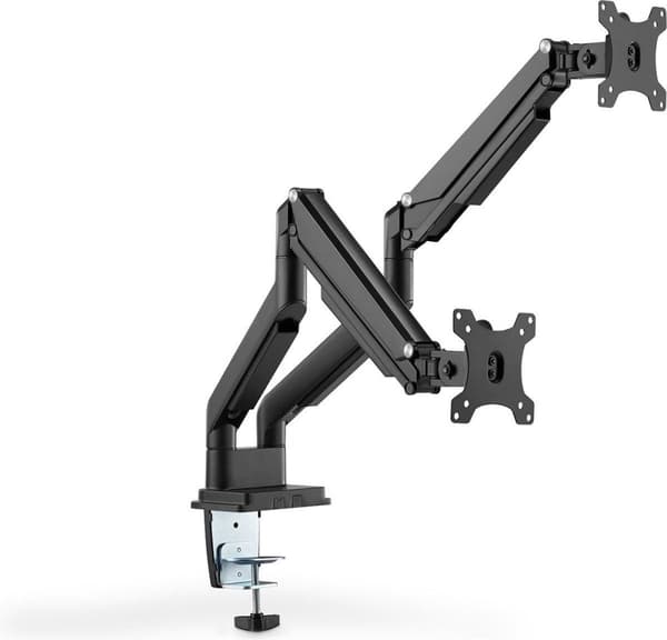 DIGITUS Universal Dual Monitorhalter med Gasdruckfeder Sort