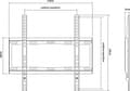 Miniatyrbillede 2 af 2: Udstyr 650310 TV-ophæng 139,7 cm (55'') Sort