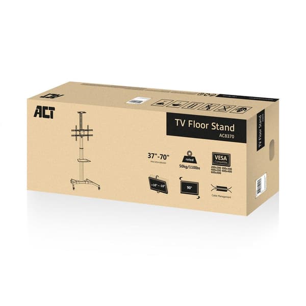 ACT Mobile TV-teline - Mobiili - 37-70 tuumaa - Korkeussäädettävä - AC8370