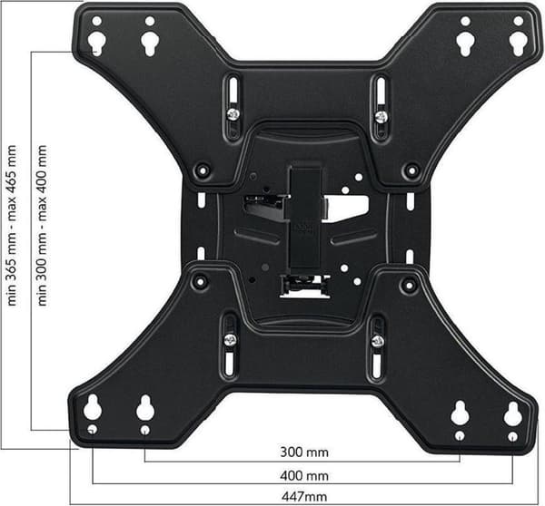 TV-beslag - 24/65 tommer - Op til 50 kg - roterbar og vipbar - WM4441