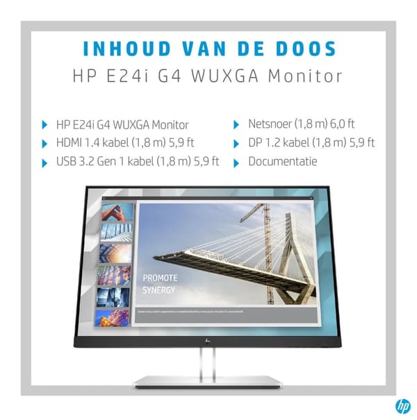 HP Elitedisplay E24i G4 - WUXGA IPS -näyttö - 24 tuumaa