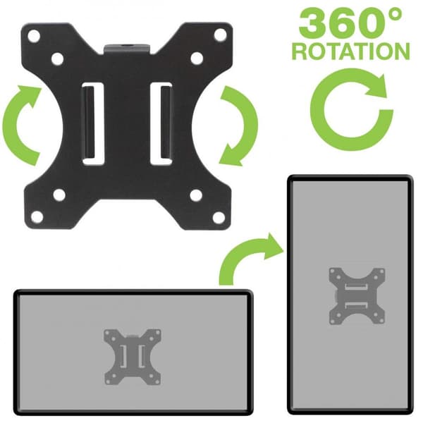 TECHly ICA-LCD-100BK Bildskärmsfäste 33,0 cm (13) - 76,2 cm (30) Roterbar, Tiltbar, Svängbar