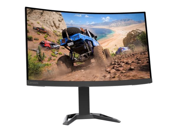 Lenovo G27qc-30 - LED-skjerm - kurvet - 27" - 2560 x 1440 QHD - VA - 350 cd/m² - 4000:1 - 1 ms - 2xHDMI, DisplayPort - høyttalere - ravnsort