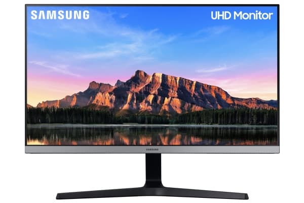 Samsung U28R550UQP - UR55 Series - LED-skjerm - 28" - 3840 x 2160 4K @ 60 Hz - IPS - 300 cd/m² - 1000:1 - HDR10 - 4 ms - 2xHDMI, DisplayPort - mørkeb