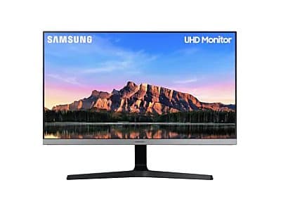 Samsung U28R550UQP - UR55 Series - LED-skjerm - 28" - 3840 x 2160 4K @ 60 Hz - IPS - 300 cd/m² - 1000:1 - HDR10 - 4 ms - 2xHDMI, DisplayPort - mørkeb