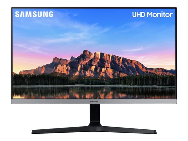 Samsung U28R550UQP - UR55 Series - LED-skjerm - 28" - 3840 x 2160 4K @ 60 Hz - IPS - 300 cd/m² - 1000:1 - HDR10 - 4 ms - 2xHDMI, DisplayPort - mørkeb Grå