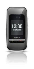 Miniatyrbillede 2 af 8: emporiaONE - Feature Phone - microSD slot - LCD-skærm - 240 x 320 pixels - bagkamera 2 MP - sølv, mellemgrå