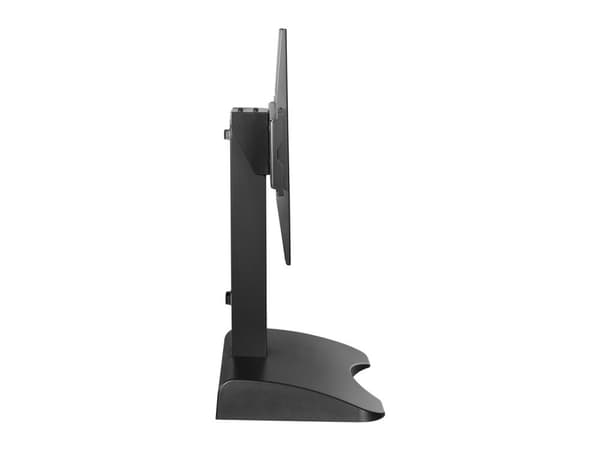 varustelu - jalusta - moottoroitu - LCD-televisiolle - muovia, ruostumatonta terästä, alumiinia - musta - näytön koko: 81,3-165,1 cm (32"-65") - työpö