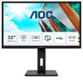 Pikkukuva 1 / 9: AOC Q32P2 - LED-näyttö - 80 cm (31,5") - 2560 x 1440 QHD @ 75 Hz - IPS - 250 cd/m² - 1000:1 - 4 ms - 2xHDMI, DisplayPort - kaiuttimet - musta