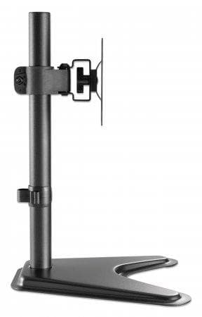 MANHATTAN Stand with monitor mount for one display For one LED/LCD monitor from 43.20 cm (17") to 68.60 cm (27") and up to 7 kg, +/-10° tilting, +/-45