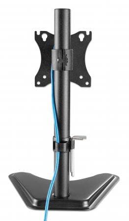 MANHATTAN Stand with monitor mount for one display For one LED/LCD monitor from 43.20 cm (17") to 68.60 cm (27") and up to 7 kg, +/-10° tilting, +/-45