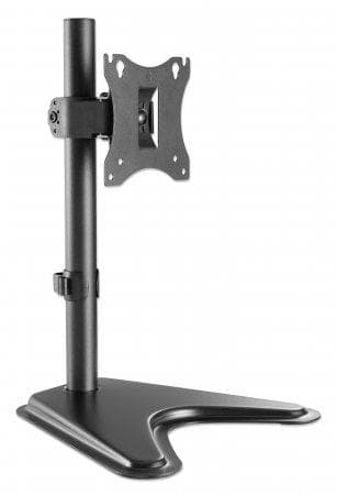 MANHATTAN Stand with monitor mount for one display For one LED/LCD monitor from 43.20 cm (17") to 68.60 cm (27") and up to 7 kg, +/-10° tilting, +/-45