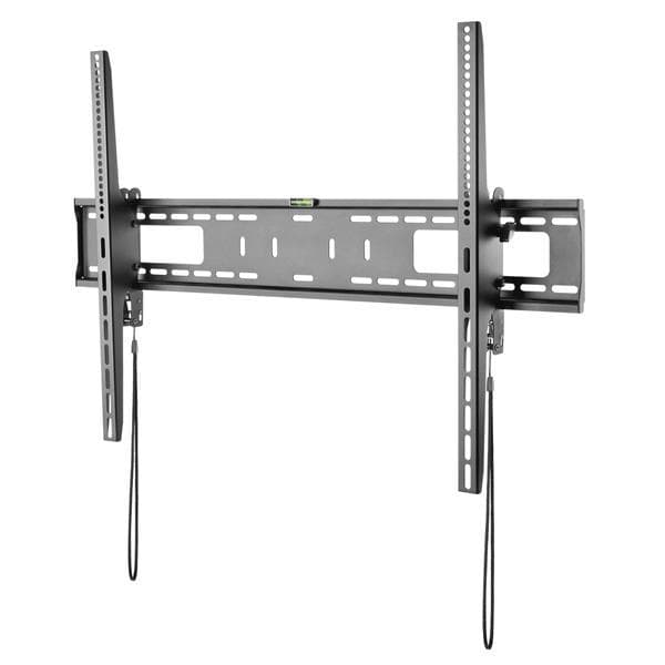 StarTech.com fladskærms-tv-vægbeslag, vippes - 152,40 cm (60") til 254,00 cm (100") TV - Stål - Vægbeslag til tv - Plast, Stål - Sort - Skærmstørrelse