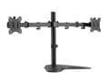 Miniatyrbillede 1 af 6: Equip Pro Economy - Stand til 2 LCD-skærme - Stål - Sort - Skærmstørrelse: 43,2-81,3 cm (17"-32") - Skrivebord (650123)