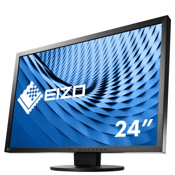 EIZO FlexScan EV2430-BK - LED-näyttö - 61,1 cm (24,1") - 1920 x 1200 Full HD (1080p) - IPS - 300 cd/m² - 1000:1 - 14 ms - DVI-D, VGA, DisplayPort - Ka