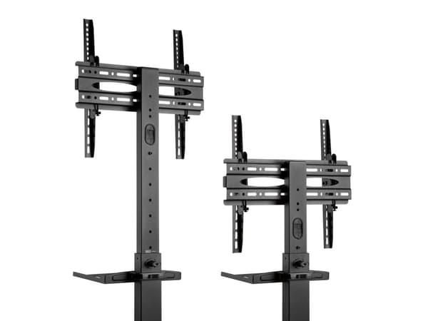 Equip Pro artikulerende dobbeltskærms bordmonteringsbeslag - Universal - Trolley til LCD TV - Plast, Stål - Sort - Skærmstørrelse: 81,3-139,7 cm (32"-