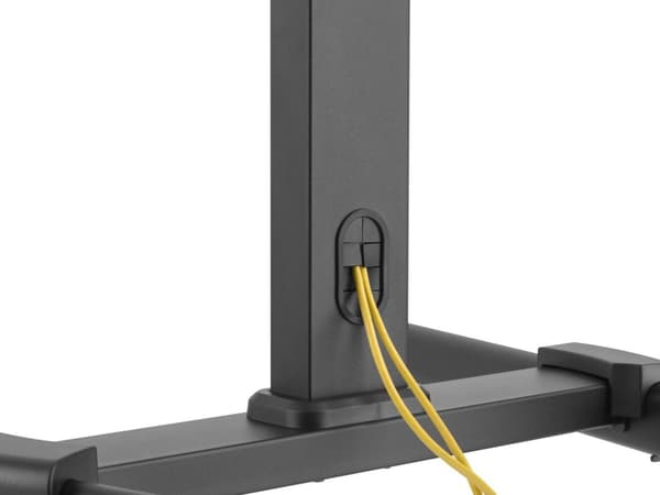 Equip Pro artikulerende dobbeltskærms bordmonteringsbeslag - Universal - Trolley til LCD TV - Plast, Stål - Sort - Skærmstørrelse: 81,3-139,7 cm (32"-
