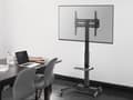 Miniatyrbillede 8 af 8: Equip Pro artikulerende dobbeltskærms bordmonteringsbeslag - Universal - Trolley til LCD TV - Plast, Stål - Sort - Skærmstørrelse: 81,3-139,7 cm (32"-
