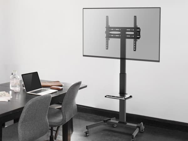 Equip Pro artikulerende dobbeltskærms bordmonteringsbeslag - Universal - Trolley til LCD TV - Plast, Stål - Sort - Skærmstørrelse: 81,3-139,7 cm (32"-