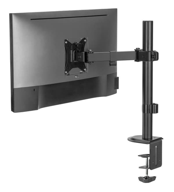 Equip 43.20cm (17")-32" Movable Monitor/LCD Desk Mount - Clamp - 9 kg - 43.2 cm (17") - 81.3 cm (32") - 100 x 100 mm - Black (650156)
