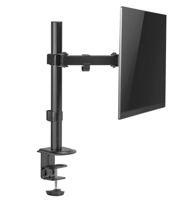 Equip 43.20cm (17")-32" Movable Monitor/LCD Desk Mount - Clamp - 9 kg - 43.2 cm (17") - 81.3 cm (32") - 100 x 100 mm - Black (650156)