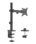 Miniatyrbild 1 av 8: Equip 43.20cm (17")-32" Movable Monitor/LCD Desk Mount - Clamp - 9 kg - 43.2 cm (17") - 81.3 cm (32") - 100 x 100 mm - Black (650156)