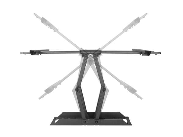 Udstyr tilt/drejeligt tv-vægbeslag - 37 til 203,20 cm (80") - 2,03 m (80") - 200 x 200 mm - 600 x 400 mm - -15 - 5° - Plast - Rustfrit stål - Sort ( 6