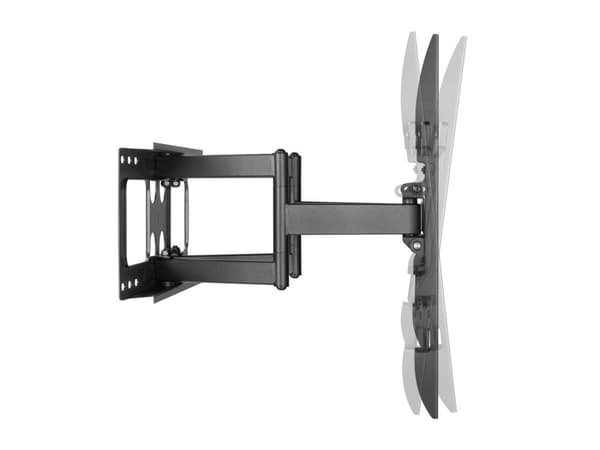 Udstyr tilt/drejeligt tv-vægbeslag - 37 til 203,20 cm (80") - 2,03 m (80") - 200 x 200 mm - 600 x 400 mm - -15 - 5° - Plast - Rustfrit stål - Sort ( 6