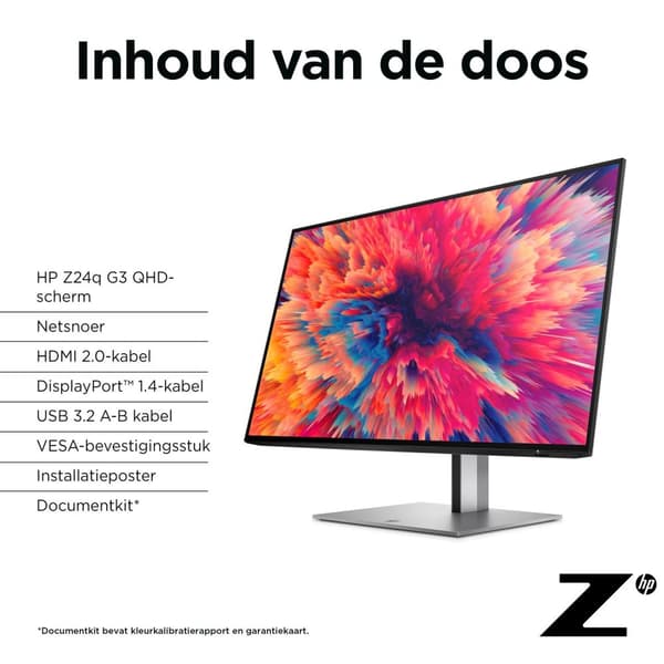 HP Z24Q G3 60,4 cm 23,8 tuuman QHD-NÄYTTÖ USB-A 3,2 DP HDMI (EN) [Energialuokka F] (4Q8N4AA#ABB)