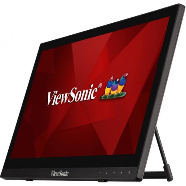 ViewSonic TD1630-3 (16") 40,6 cm 10-pisteinen pekskärmsskärm - 1366x768, 16:9, 60Hz, HDMI, VGA, USB, högtalare [Energiklass B] (TD1630-3)