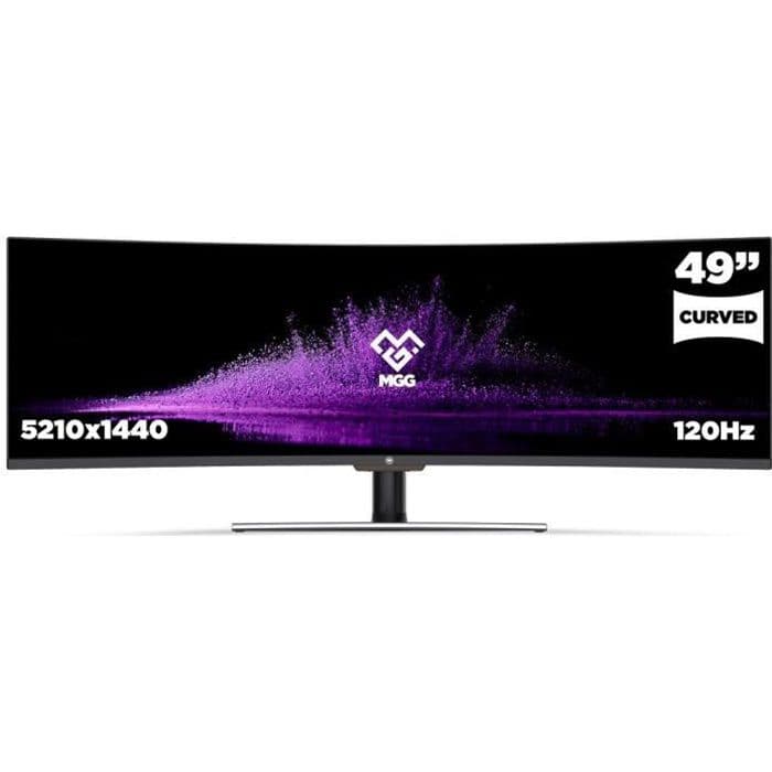 Böjd PC Gamer-skärm - MILLENIUM - MD49Pro2 - 49'' WQHD - VA-panel / HDR400 - 4 ms - 144 Hz - DisplayPort/HDMI - FreeSync Premium