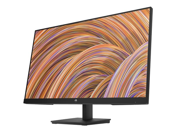 HP v27i - LED-skärm - 27" - 1920 x 1080 Full HD (1080p) @ 75 Hz - IPS - 250 cd/m² - 1000:1 - 5 ms - HDMI, VGA, DisplayPort Svart