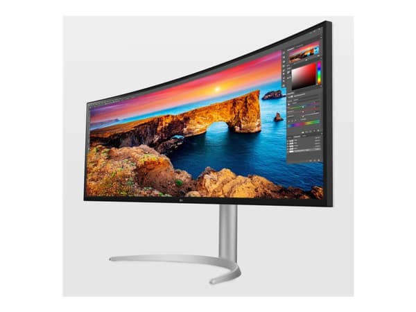 LG UltraWide 49WQ95C-W - LED-skärm - böjd - 49" - 5120 x 1440 UltraWide Dual QHD @ 144 Hz - Nano IPS - 400 cd/m² - 1000:1 - DisplayHDR 400 - 5 ms - 2