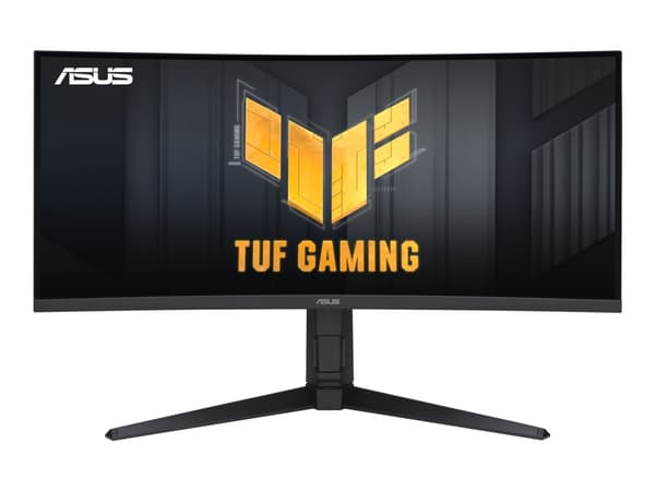 ASUS TUF Gaming VG34VQEL1A - LED-skjerm - gaming - kurvet - 34" - 3440 x 1440 UWQHD @ 100 Hz - VA - 300 cd/m² - 3000:1 - HDR10 - 1 ms - 2xHDMI, Displ