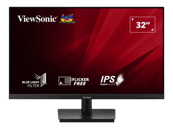 ViewSonic VA3209-MH - LED-skärm - 32" (31.5" visbar) - 1920 x 1080 Full HD (1080p) @ 75 Hz - IPS - 250 cd/m² - 1200:1 - 4 ms - HDMI, VGA - högtalare