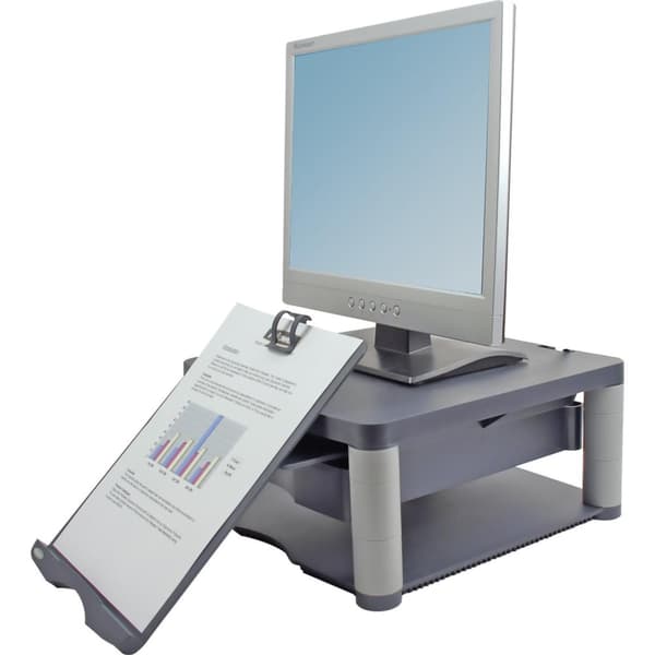 Bildskärmsställ FELLOWES Plus grafit/sva