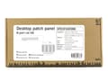 Miniatyrbillede 5 af 5: DELTACO Patch Panel, 8xRJ45, Cat6a, wall-mountable, metal, gray