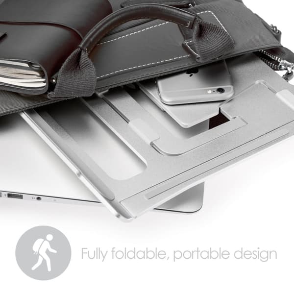 Desire2 Laptop Stander Supreme Lite Portable 6 Forskellige Højder Sølv