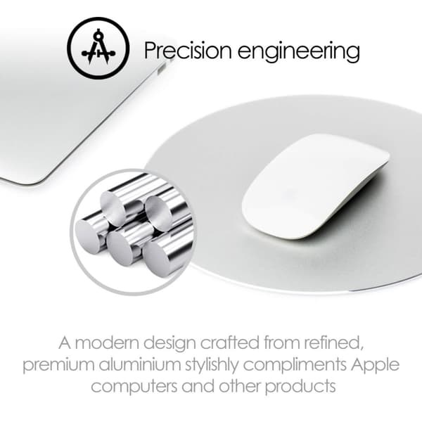Desire2 Musmatta Premium Aluminium Rund Silver