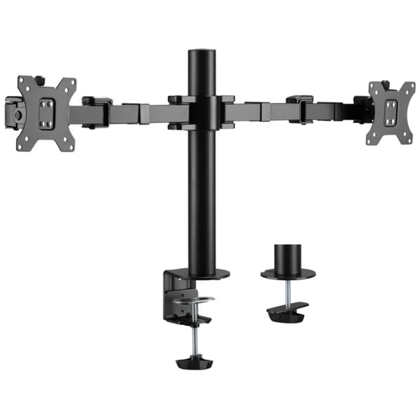 LogiLink Monitorarm dobbel 17-32" 380 mm Sort