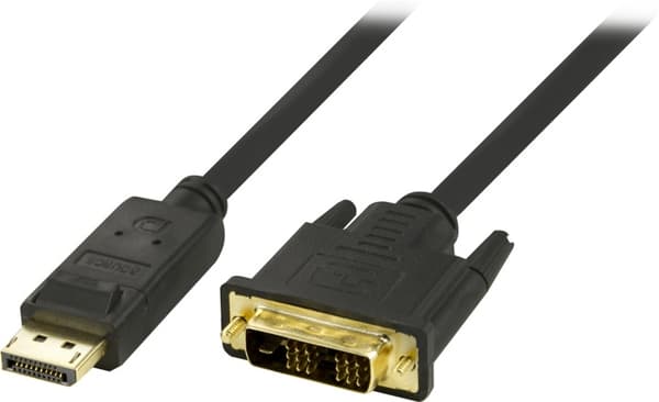 DisplayPort - DVI-D Single Link monitorikaapeli, 20-pin u - u, 1m
