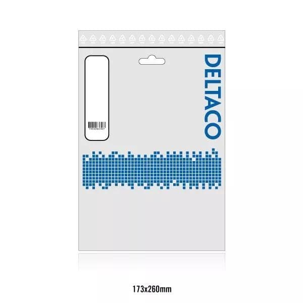 DELTACO DisplayPort til HDMI-skjermkabel, 20-pinners ha - ha 2 m (DP-3020)