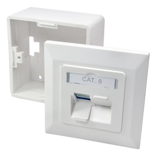 LogiLink Nätverksuttag 2xRJ45 CAT6