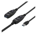 Miniatyrbilde 1 av 6: DELTACO aktiv USB 3.0-forlengelseskabel, Typ A ha - hu, 10m, svart