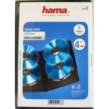 Hama DVD-Box f 4 st Skivor 5-pack