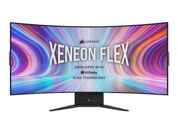 Corsair XENEON FLEX, 114,3 cm (45"), 3440 x 1440 pikseliä, OLED, 0,03 ms, Musta musta