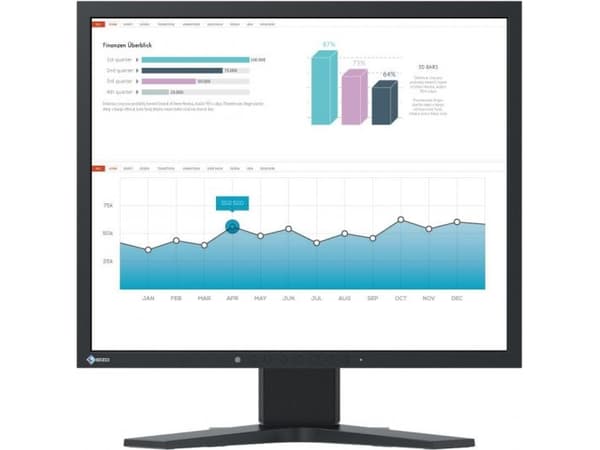 EIZO FlexScan S1934H-BK, 48,3 cm (19"), 1280 x 1024 pixlar, SXGA, LED, 14 ms, Sortera Svart
