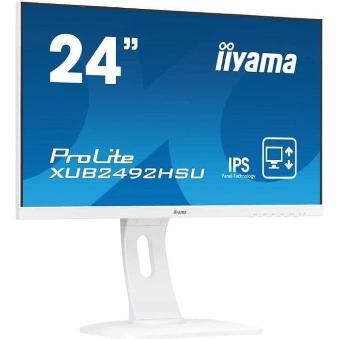 PC-skärm - IIYAMA ProLite XUB2492HSU-W1 - 24" FHD - IPS-panel - 5ms - HDMI/VGA/DisplayPort