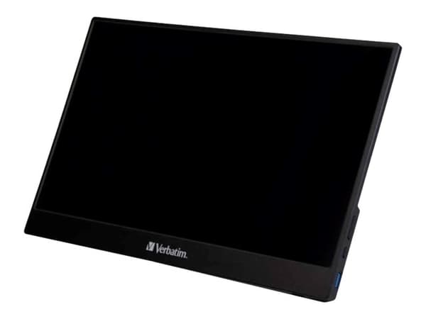 Verbatim PMT-15 - LED-skjerm - 15.6" - portabel - berøringsskjerm - 1920 x 1080 Full HD (1080p) - IPS - 1000:1 - HDMI, 2xUSB-C - høyttalere